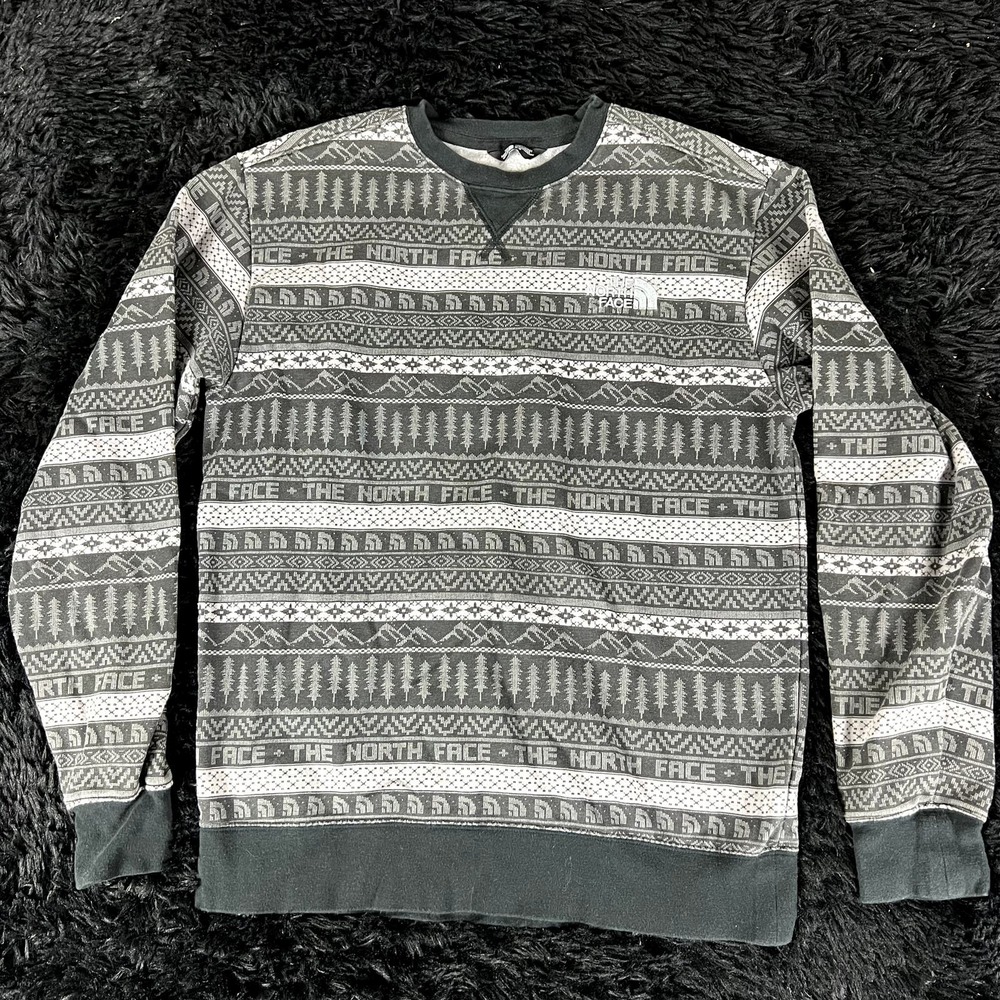 The North Face gray sweater mens small
